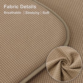 Shinnwa Kitchen Seat Cushions Set of 4, Non Slip Dining Chair Cushions, U-Shaped Indoor Chair Pads, 4 Pack, 15 x 16 Inches, Brown