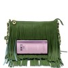 Front and Back Both Side Fringe Hippie Soft PU Leather