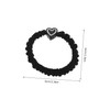 TOVINANNA 5pcs Thick Elastic Hair Ties with Heart Design for