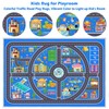 Kids Car Rug Playmat, Road Traffic Rug for Kids Cars,
