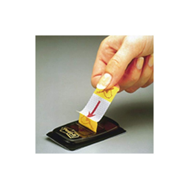 Post-it Message Flags, "Sign Here", 50/Dispenser, 1 Dispenser/Pack, 1 in