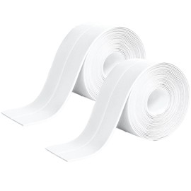 Caulk Tape, Toilet Caulk Strip, Toilet Sealer Around Toilet Base, Caulk Tape Waterproof Self Adhesive, Traditional Caulking Replacement, Caulking Tape for Bathroom, Bathtub, Floor Wall Edge Protector