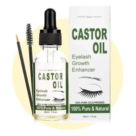 Sérum aceite de ricino 30 ml, crecimiento y nutrición de pestañas para piel normal