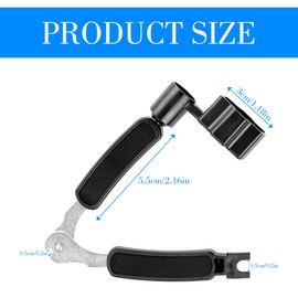 GLADFRESIT 3-in-1 Multifunctional Guitar Tool String Winder and Cutter Cutters Winders for Banjo Mandolin Ukulele Black