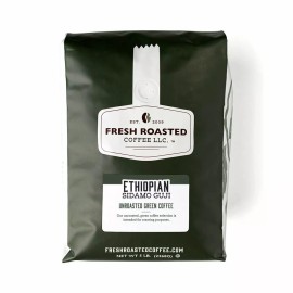 Fresh Roasted Coffee Green Ethiopian Sidamo Guji | 5 LB Unroasted Coffee Beans | Fresh Roasted Coffee