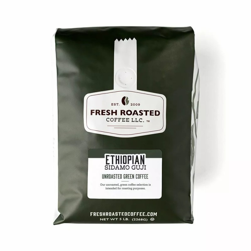 Fresh Roasted Coffee Green Ethiopian Sidamo Guji | 5 LB