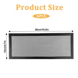 6 Pack Floor Vent Covers 4"x10" Magnetic - Air Vent Filters Mesh Screen Dust Filter Vent Register Deflectors for Home HVAC AC Grilles & RV Vents - Strong Hold Washable