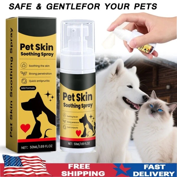 Unbranded New Pet Skin Treatment Spray for Dogs and Cats