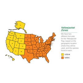 RESCUE! Disposable Summer Yellowjacket Trap - Central & Eastern Formula - 6 Traps