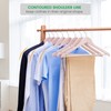 Nature Smile 20 Pack Unfinished Natural Solid Wooden Clothes Hangers