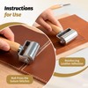 3 Pack 26mm 60mm 100mm Wooden Handle Leather Press Edge