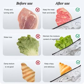 30PCS reusable aluminum foil sealed storage bags, 2026 new resealable food vacuum zipper bags, vegetable, fruit, and meat upright aluminum foil sealed bags with labels and zippers (10 each of 3 sizes)