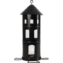 Wildlife Garden WG337 Combi House Seeds Black Metal Bird Feeder