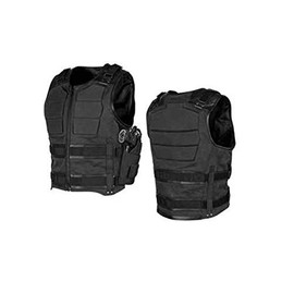 Speed and Strength True Grit Armored Men's MX Motorcycle Vest - Black Medium
