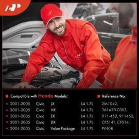 A-Premium Vapor Canister Purge Solenoid Valve Compatible with Honda Civic 2001 2002 2003 2004 2005, 1.7L