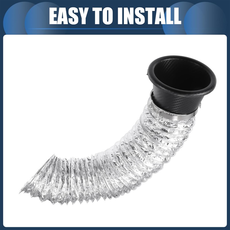 INFINAUTO Air Intake Duct Front Bumper Car Round Brake Air