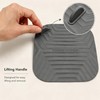 Fnuqz 2pcs Square Drain Stoppers Easy to Clean Silicone Shower