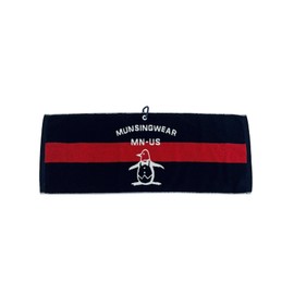 Muning Wear MG5STW01U Imabari Towel, Water Absorbent, Soft, Carabiner Included, Penguin, Golf, NV00 (navy)