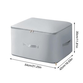 Ultra Space Saving Self Compression Organizer, Compression Storage Bags, Expandable Packing Organizers, Storage Tote For Space Saving, Heavy Duty Moving Bags, Storage Bags For Comforters (Grey,L)