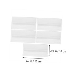 Garneck Pack Acrylic Display Stands Vertical Sign Holders Table Number Holders Desk Name Plates Wedding Sign Stand Multi-use