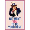 JSC JSC376 Uncle Sam We Want You Classroom Poster |