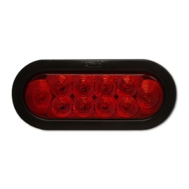 Jammy J-66-RK 6" Oval Red LED Stop Tail Turn Light Multi-Function