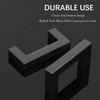 KNOBWELL 12 Pack Matte Black Modern Cabinet Handles Kitchen Drawer