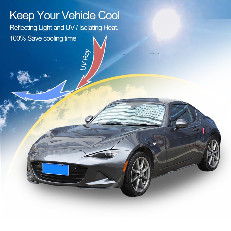Front Windshield Sunshade for Mazda MX-5 Miata 2016-2024 Windshield Sun
