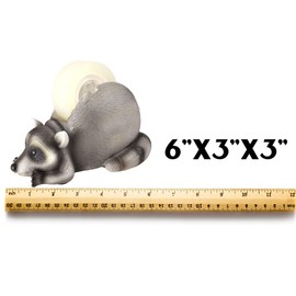 Novelty Tape Dispenser, Raccoon Office or Cubicle Desk Accessory, 6 Inches