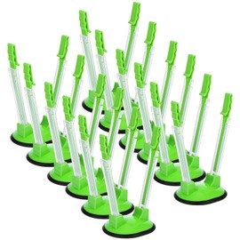 12 Pack Baggy Rack Stand Adjustable Freezer Bag Holder Stand Ziplock Bag Holder for Filling With No Food Spills or Kitchen Mess (Green)