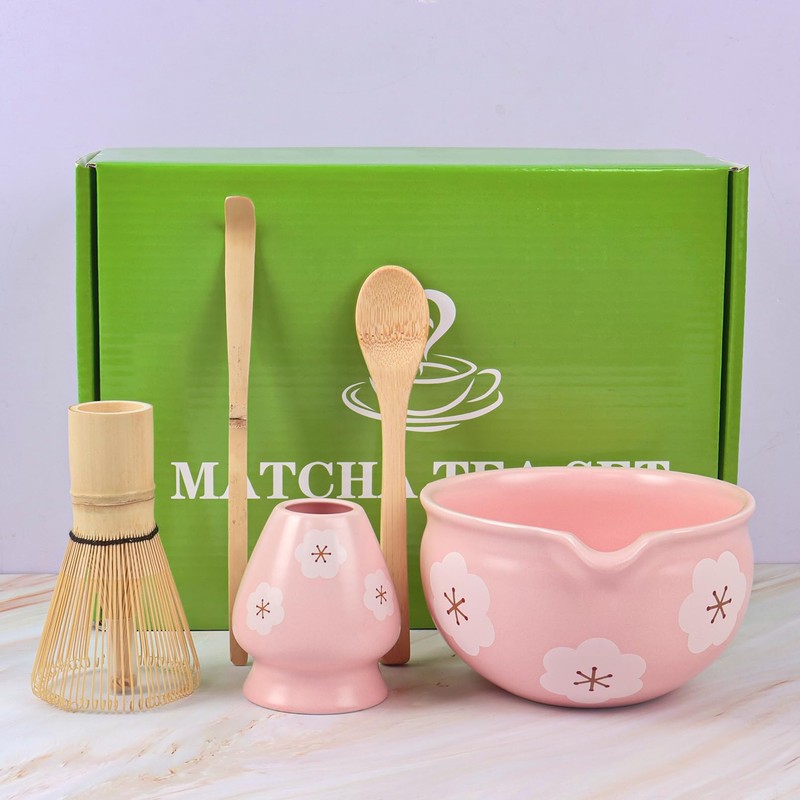Matcha Set Whisk and Bowl Matcha Tea Set with Bamboo