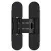 Black Invisible Door Hinge 180 Degree Swing, Heavy Duty (135lb)