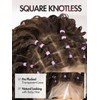 WIGNEE 13X4 HD Lace Front Knotless Short Braided Wig with