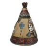 Rustic Southwestern Indian Chief Crossed Arrows Teepee Hut Skull Money