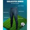 ciseroye Mens Padded Compression Shorts with 6- Pad Football Girdle