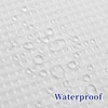 CYPL No Hooks Required Waffle Weave Shower Curtain with Snap