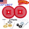 HK 2 Pack 10" x80T Carbide Tip Brush Cutter Blades