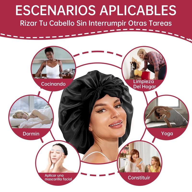 DOLISBIE Heatless Curls: 3 Piezas Ondas y Rizos Sin Calor