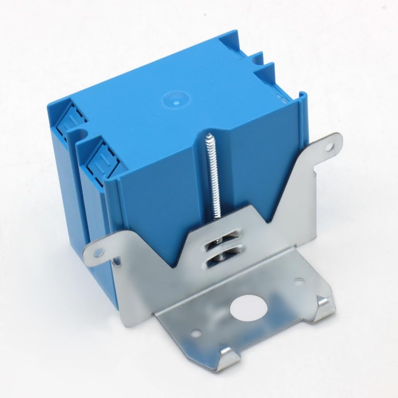 XGGYA Outlet Box Adjustable,Blue Single Gang Box,21 Cubic Inch Plastic