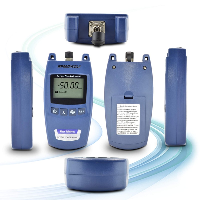 SUWOLF -50dBm~+26dBm FTTH High Precision Optical Fiber Optical Power Meter