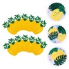 VILLFUL Tropical 2 Pack Pineapple Leaf Banners Hawaiian Themed Decorations