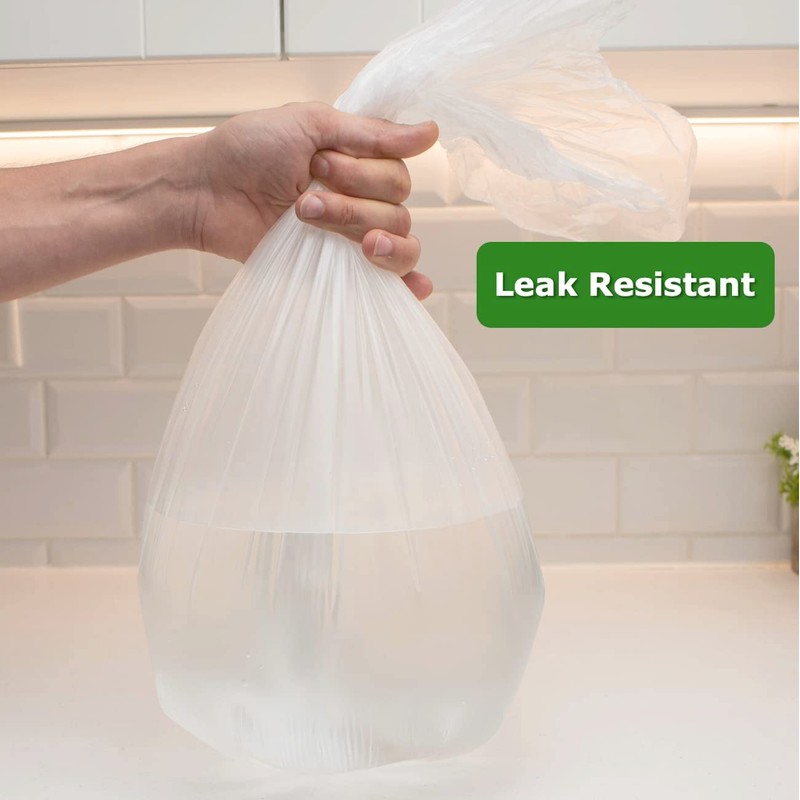 2.6 Gallon Clear Bathroom Trash Bags (240 Bags) 2 Gallon