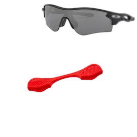 Replacement Oakley Radarlock Path Sunglasses Earsock/Nosepiece Kit U-Shaped Glasses Nose Pad Saddle Bridge Silicone Nose Pad Glasses Accessories(Red) ﻿