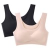 Barifall Wireless Bra, Seamless Bra, High Armpits, Night Bra, No