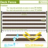 FLORALEAF 3' x 49' Balcony Screen Privacy Fence Cover UV