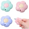 3 Pcs Flower Desks Letter Openers, Daisy Shaped Box Cutter,