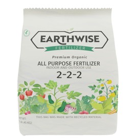Ohio Valley Seed & Supply Earthwise Premium Organic All Purpose Fertilizer, 2-2-2, 1 lb Plant Food and Indoor/Outdoor Garden Fertilizer, All-in-One, Instant and Slow Release Formula
