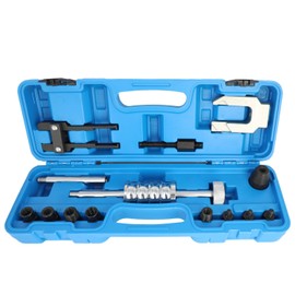 DPTOOL Diesel Fuel Injector Puller Removal Tool Extractor Kit Slide Hammer Bearing Puller Set with M8-M22 Adapters U-Shaped and 2 Jaw Injector Puling Tool