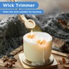 JIEYAO 10PCS Gold Stainless Steel Candle Wick Trimmers, 7 Inch