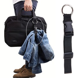 ZORZA 5Pcs Adjustable Luggage Connector Straps with Metal Buckle Travel Accessory for Secure Baggage Heavy Duty Suitcase Belts Jacket Gripper Strap for Easy Carrying Travel